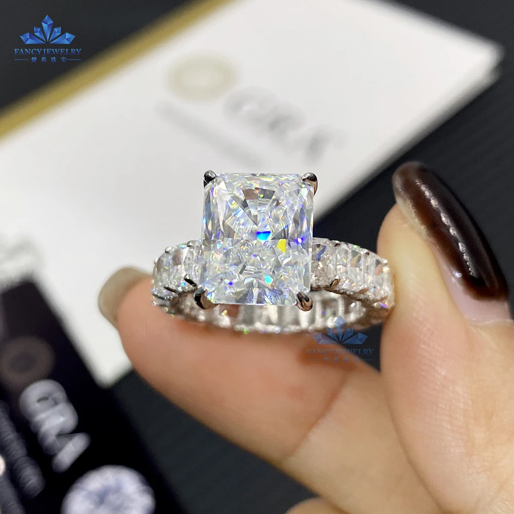 Anello Massonico Personalizzato In Moissanite 0.5 Ct - Argento 925 Placcato Oro Giallo 14K, Taglio Tondo - Foto 4