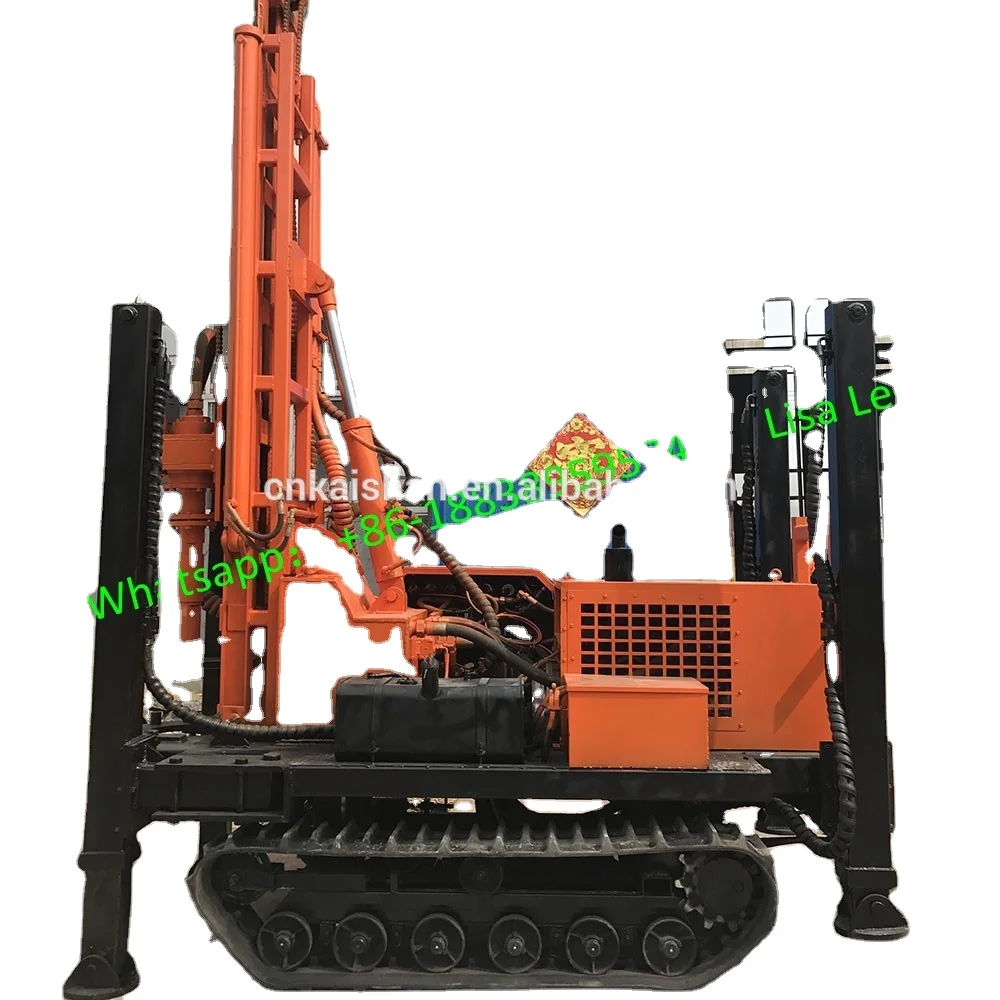 
 2021 New Arrival Small portable DTH Fast drilling speed KS150R crawler type water well drilling ri