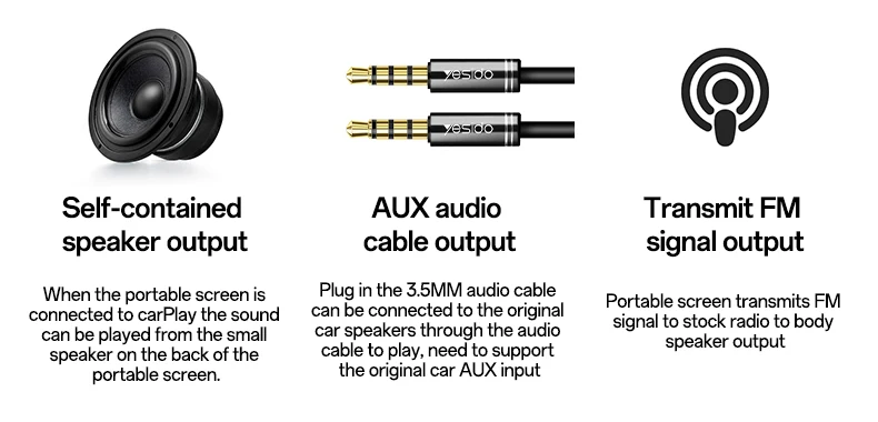 Yesido شاشة دعم عالية الدقة أمامية وخلفية 60 هرتز مع كاميرا احتياطية b5.2 بوصة 4 في 1 للسيارة نظام ملاحة صوت/فيديو
