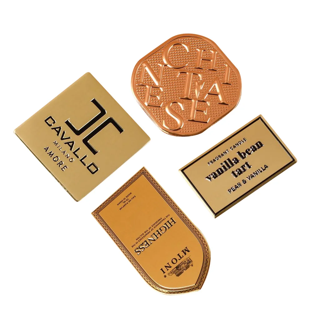 Custom Garment Accessories Shoe Metal Label Engraving Name Logo