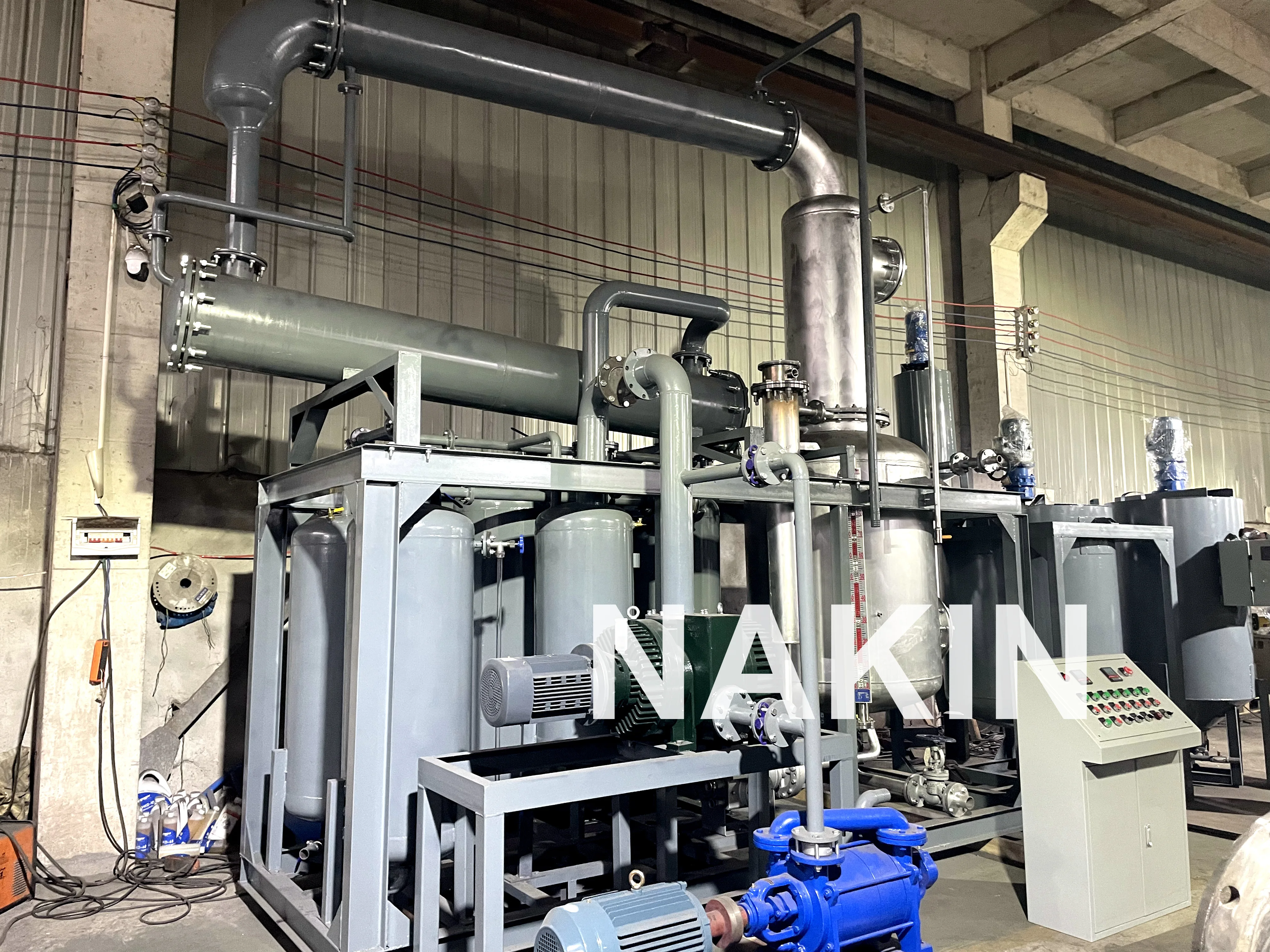 New JZC Series 1 Ton Per Day Vacuum Waste Engine Oil Distillation Refined Black Oil