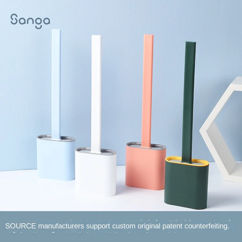 Xiangjia Youpin креативная настенная подвесная щетка с длинной ручкой для унитаза гибкий клей Набор Щеток Для Чистки домашнего