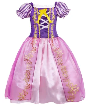 New Front Prinzessin Rapunzel Kostüm Für Mädchen – Mit Krone, Zauberstab, Spiegel & Haarspangen New Front Prinzessin Rapunzel Kostüm Für Mädchen – Mit Krone, Zauberstab, Spiegel & Haarspangen