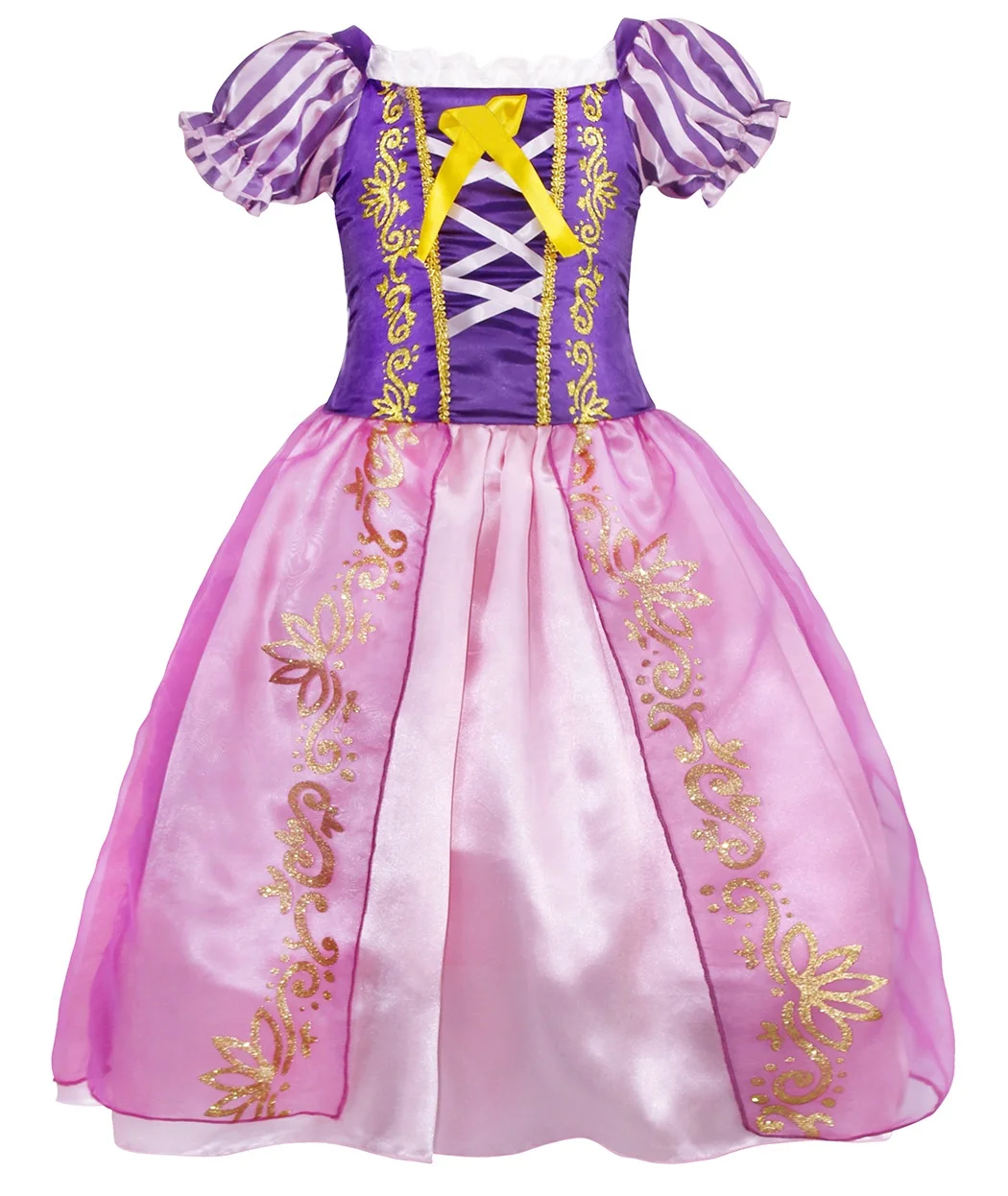 Niña Princesa Rapunzel Vestido con 6 Accesorios WOOLUCK® Disfraz Princesa Niña Vestido de Princesa Tul Maxi Cumpleaños Fiesta Cosplay Navidad Halloween Carnaval Bautizo Vestidos 