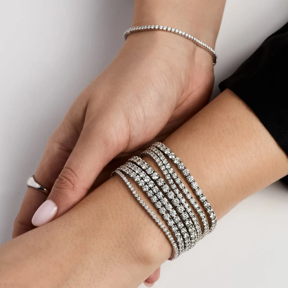 Sterling Silver & CZ Tennis Bracelet - Auction Ohio
