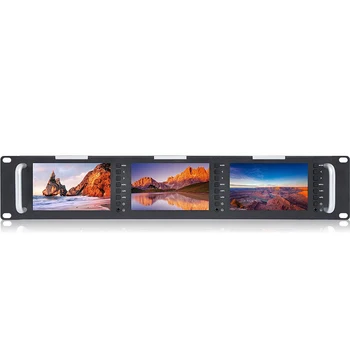NeuPro製 2Uラックマウント型 3連液晶モニター LCD-3M JND 2U Triple Screen 5-Inch LCD Monitor for SDI Photography