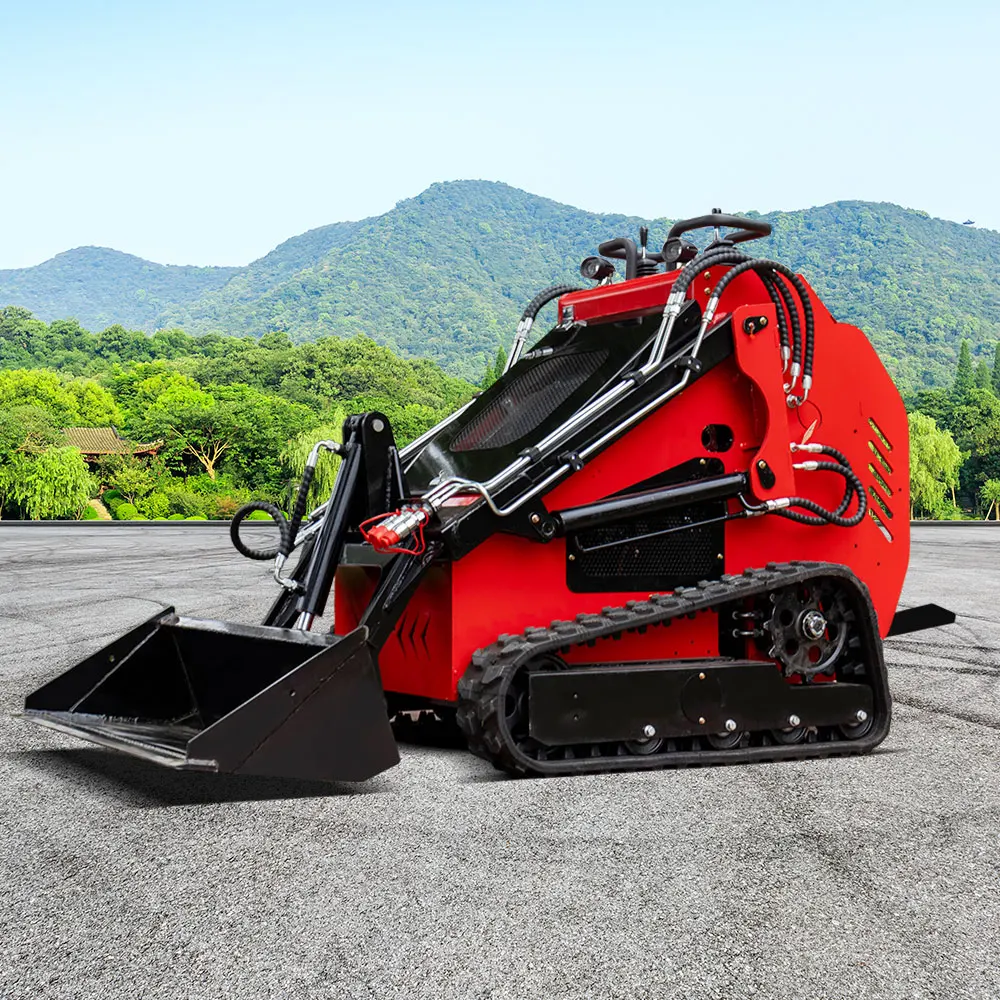 Жаңы HT380 HighTop Mini Skid Loader Дизель мотору бар алдынка Loader EPA сертификаты бар Белгилең жарык 0.3 тона