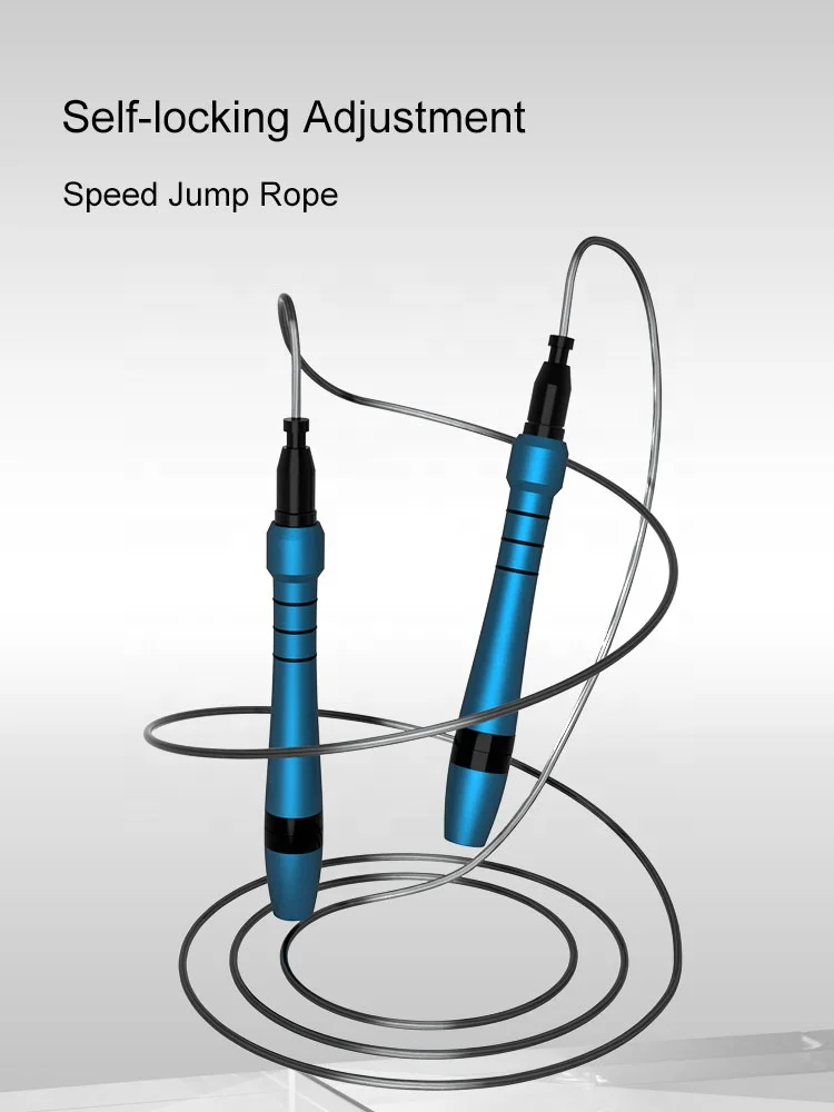 High Speed Beaded Jump Rope Self Lock Fitness Jump Rope Aluminum Alloy