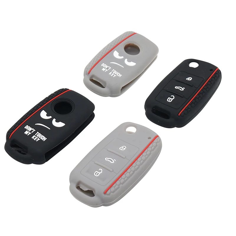 Funny Expression Personality Key Cover Car Silicone Key protection Cover Car Interior Accessories