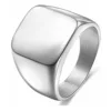 Silver smooth ring