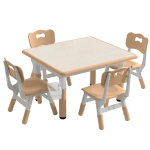 Wholesale Multifunctional Ergonomic Table  Wood Plastic Material Home Babies Kids Hotel Drawing Desk Educational Purpose