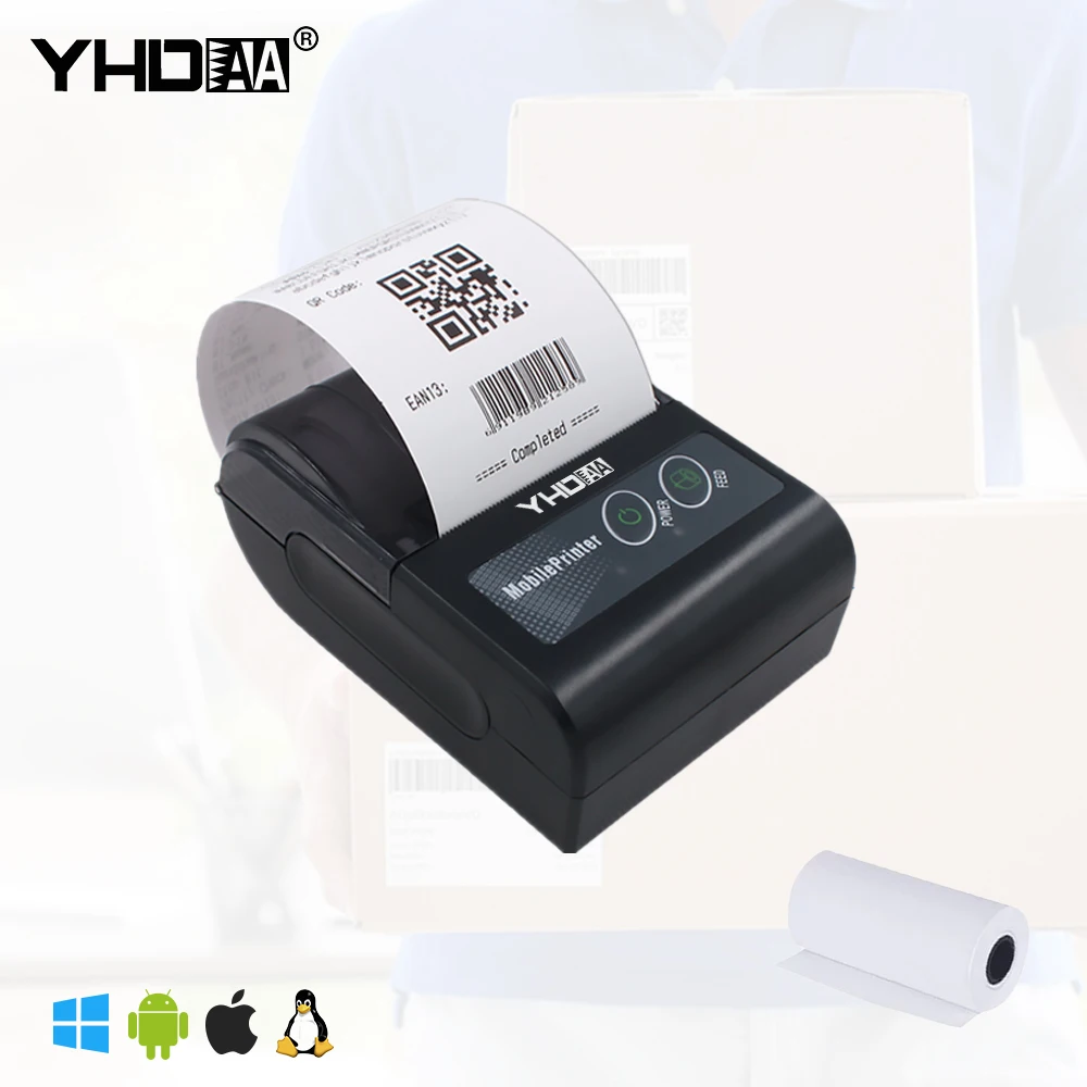 ミニサーマルプリンター　58mm Amazon.co.jp: Daconovo ポータブル レシート プリンター 58mm