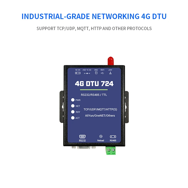 Wireless Data Transmission DTU 4G Gsm RTU MQTT Protocol