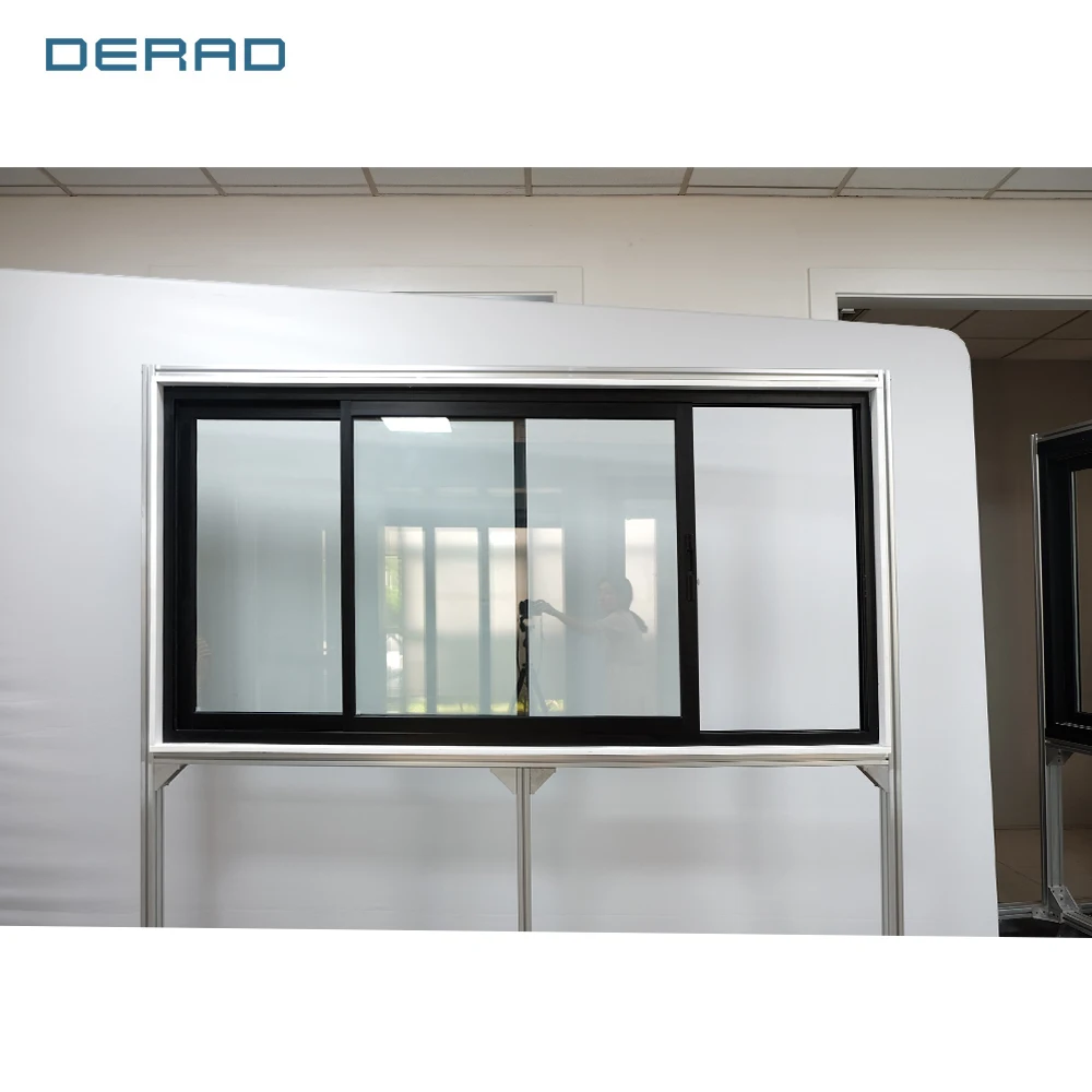 Derad sliding windows make space-saving and locking hardware provides enhanced security for your house