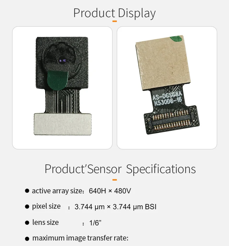 DGZX High definition 30W pixel VGA 180fps global exposure POS machine barcode scanner camera module SC035HGS插图1