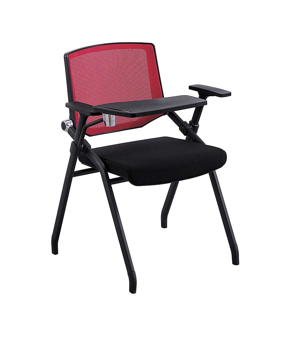 Conference Chairs with Armrest Wheels Ergonomic Office Chair Office Furniture Chair with Writing Pad