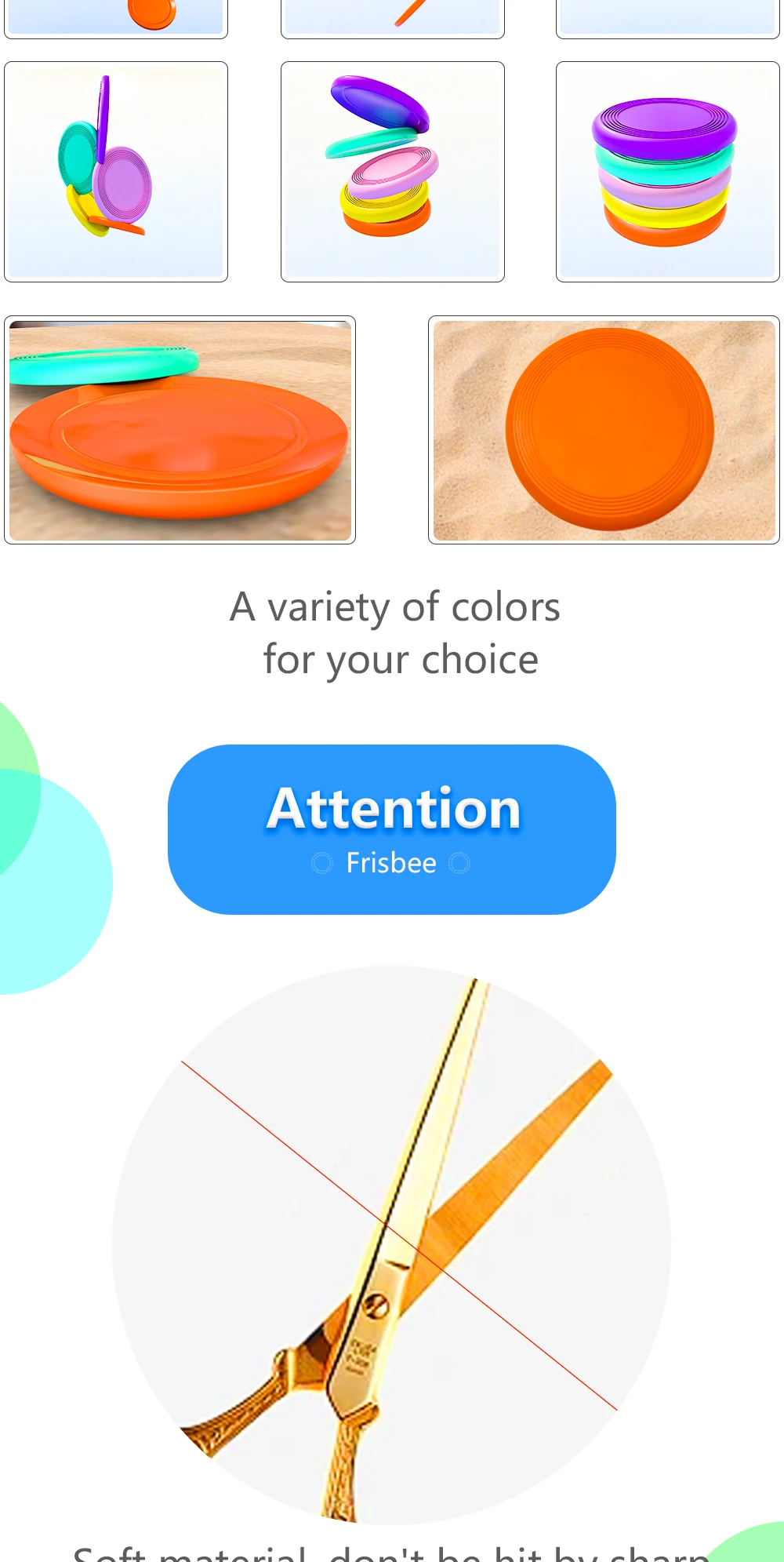 Pu Foam Flying Plate For Outdoor Sport Training Dogs Frisbeed Golf Disc