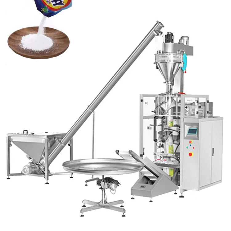 Powder Filling Machine VFFS Gusset Bag Stand up Bag 1kg 2kg 3kg Custard Powder Whey Protein Powder Package Machine