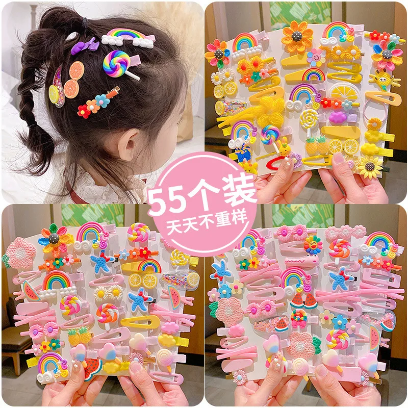Cute Cartoon Animal Flower Rainbow Hair Clip Colorful Print Decorative Pc  Hairpin Trendy Lovely Hair Accessory For All Seasons, Today's Best Daily  Deals