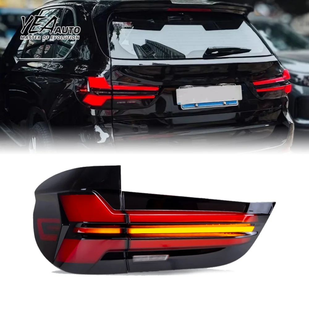 Upgrade to G05 Style LED Taillight Taillamp for BMW X5 F15 Car Tail Light Tail Lamp 2014-2018 F15 Back Lamp Plug and Play