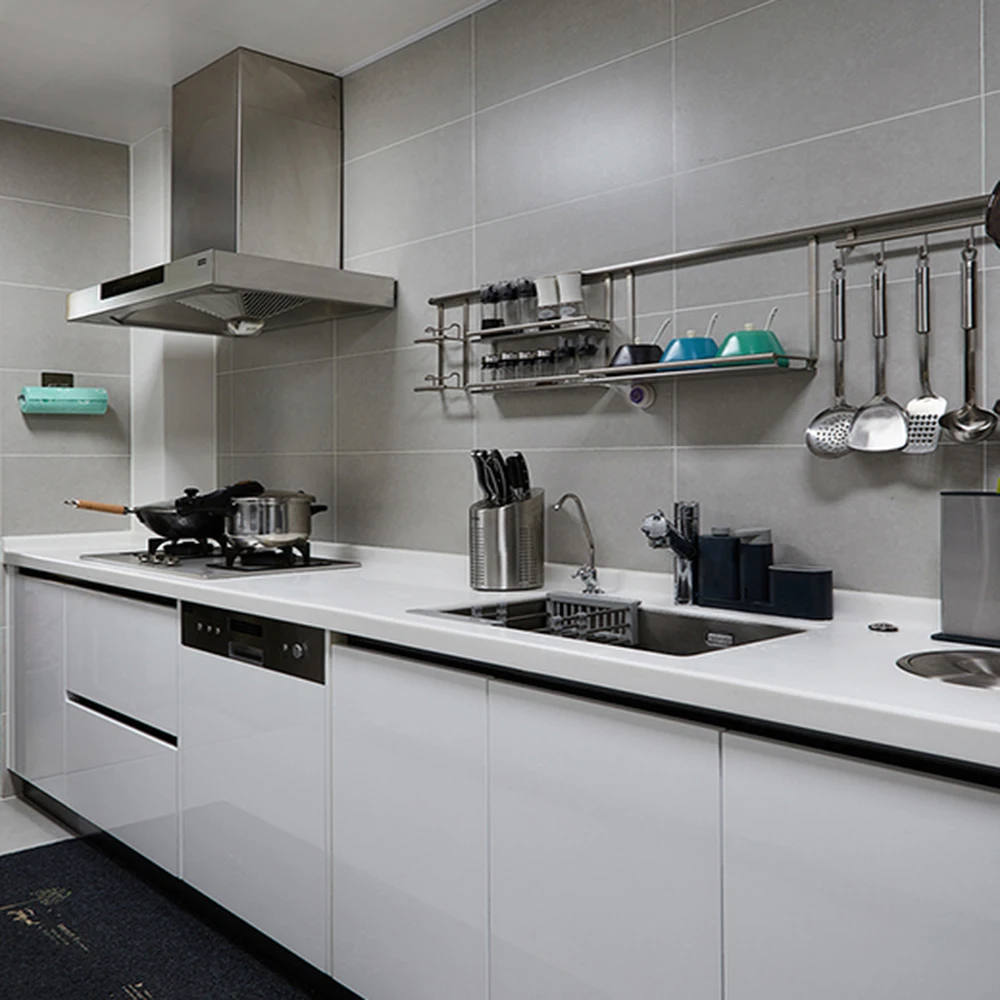 Modern Europe Modular Custom Color Simple Design Shaker Modern Kitchen Cabinet With Wood Stainless Steel Kitchen Furniture