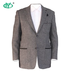 Clothing Manufacturer's Custom Logo Men's Slim Fit Wool Suit with Purple Pants Casual Silk Set for Commuter Wedding Business