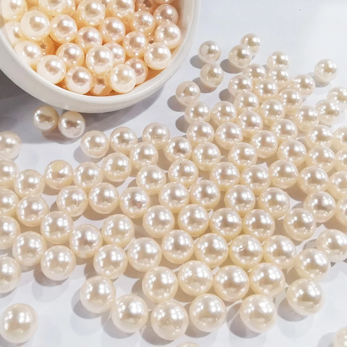 Бусины, декоративные пластиковые жемчужные пластиковые заклепки для обуви, сумок, свободные заклепки, 1000 комплектов, закрытые, приемлемые прочные 3 мм, 5 мм, 6 мм см