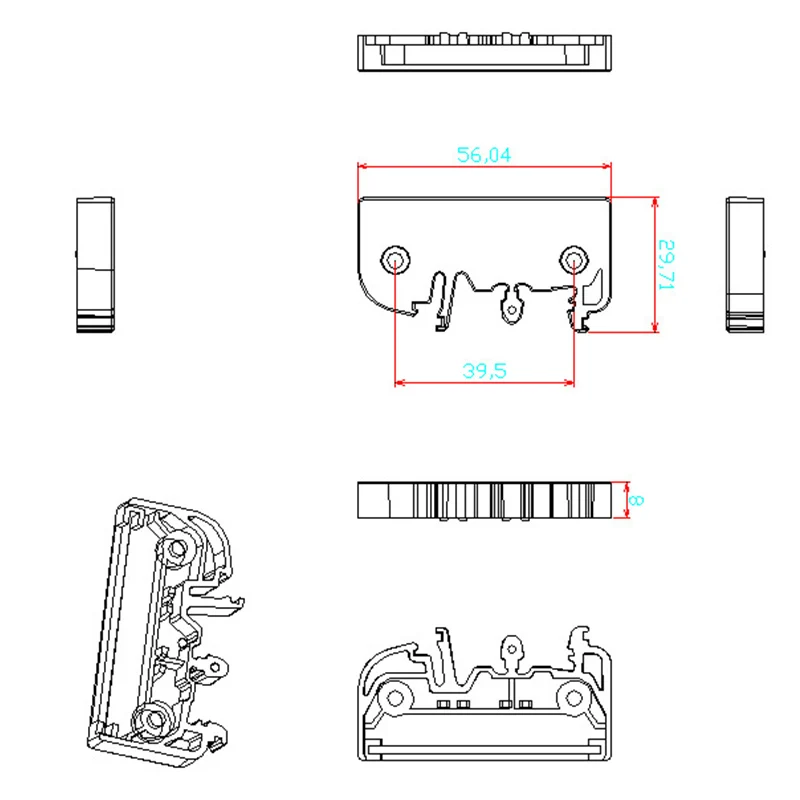 UM50 PCB Length 1M Plastic Project Box PVC Enclosures for Electronics Plastic Instrument case DIY Project Box