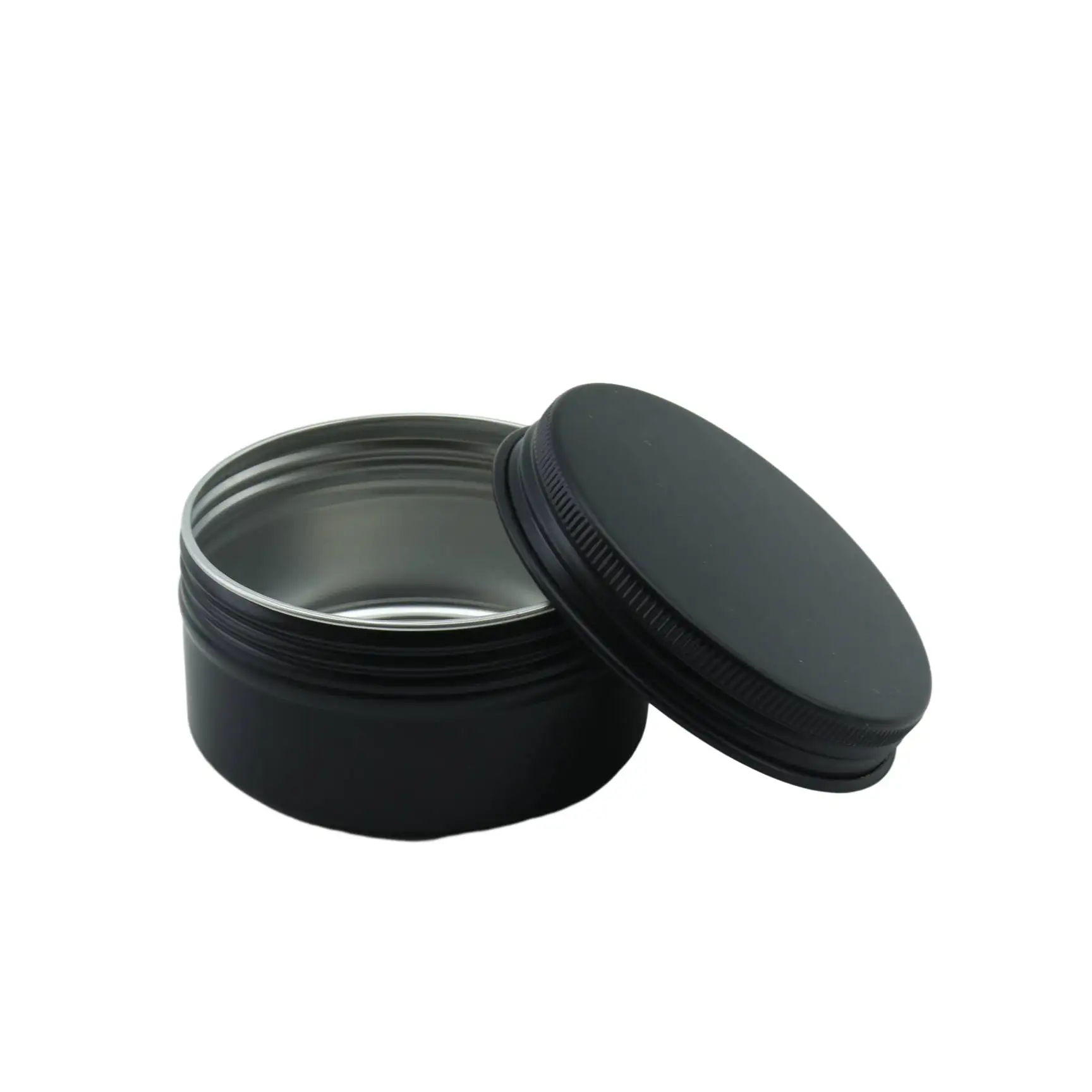 5ml 10ml 20ml 30ml 50ml 60ml 80ml 100ml 120ml 150ml 200ml 250ml 500ml Round Tin Silver Aluminum Candle Cosmetics Jars Tin