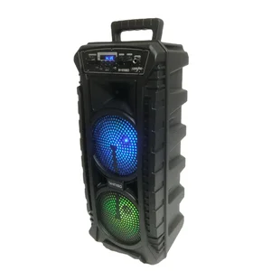 QS-652 factory direct selling double 6.5 inch portable speaker with remote control