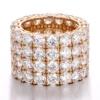 real solid 18K gold lab diamond ring
