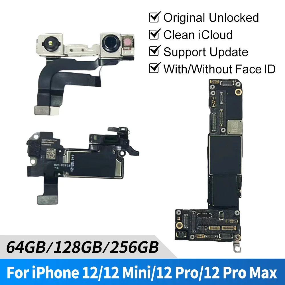 Pour iPhone 13 Pro 256GB carte mère débloquée d'origine simple SIM E-SIM Version américaine avec Face ID