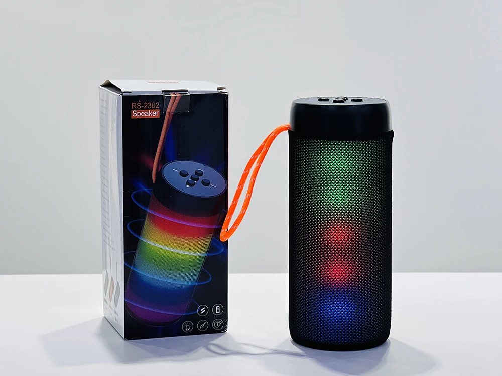RS-2302 RGB Portable Audio System Home Theater Woofers and Outdoor Mini bluetooth Speaker Parlantes Soundbar Speaker