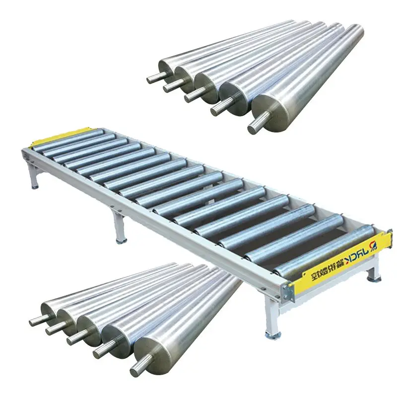 Gravity Flexible Skate wheel Conveyor Stainless steel support leg Telescopic Roller Conveyor without Power manufacture