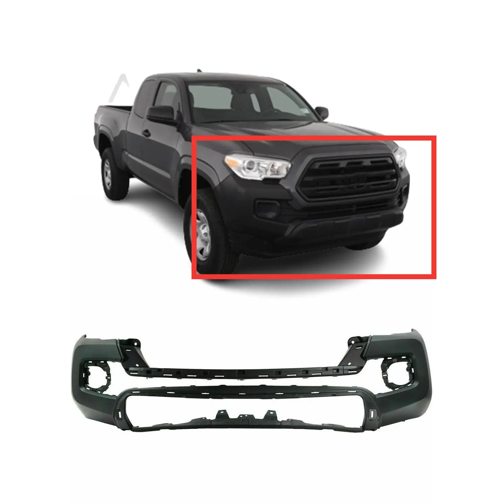 غطاء المصد الأمامي لقطع غيار السيارات من Saivis لسيارة Toyota Tacoma 2016-2020