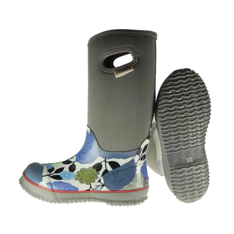 Новый дизайн водонепроницаемые низкие женские резиновые неопреновые ботинки для охоты с