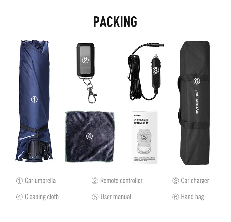 Автоматический наружный автомобильный Зонт Mynew Солнцезащитный зонт для всех автомобилей 4 2 метра