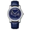 1 Silver Case Blue Dial Blue Band