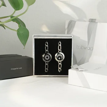 kopfmassagegerät mit vibration Bestes Paar Geschenk Ideal: Seelenverwandter 2.0 Touch Armbänder – totwoo.de main image 1