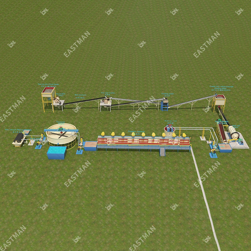 Graphite Ore Processing Production Equipment Graphite Flotation Concentrator Plant