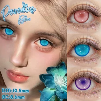 Lalens Custom Annual Disposable Contact Lens Cosmetics Wholesale Toric Lenses with Prescription Suitable for Parties Cosplay