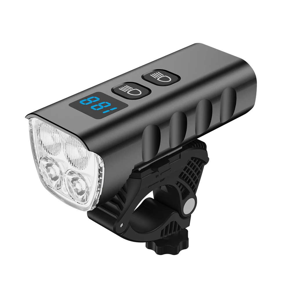 Bike Light USB Rechargeable Flood and Focus Beam Front Light Lamp Bike  Headlight Cycling LED Flashlight