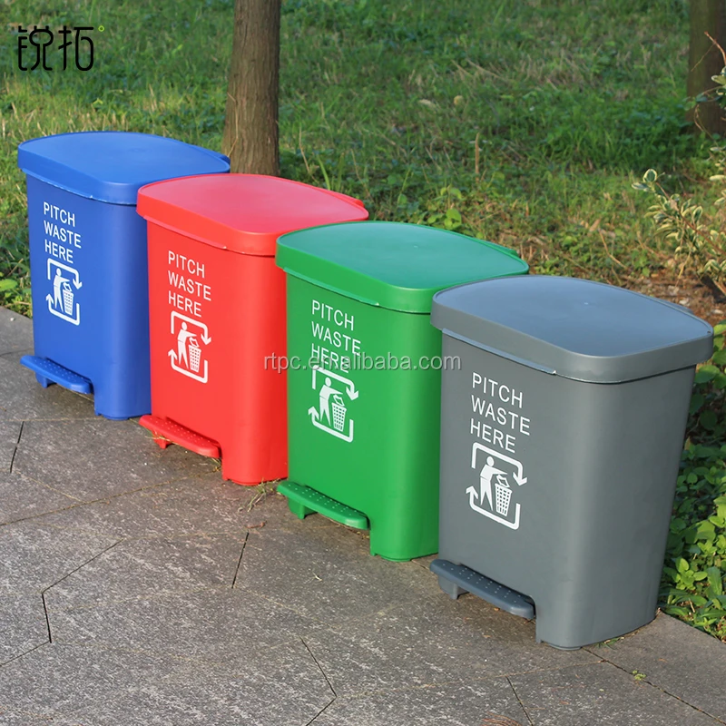 40 Liter Plastic Dustbin with Pedals and 40l Plastic Trash Bins