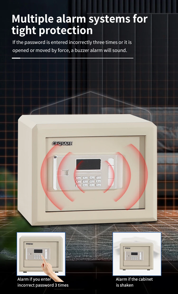 CEQSAFE Vdma Use Ammo Key Cabinet High Security Drawer Fire Resistance Storage Safety Anti-fire and Resistant Fireproof Box Safe details