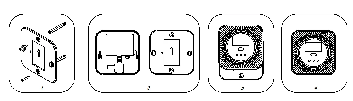 Wi-Fi CO carbon monoxide alarm gas detector, Wireless Smart Carbon Monoxide Detector Alarm, Auto Self-Check Function