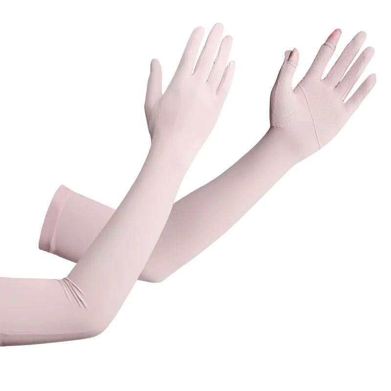 Unisex Sleek Sleeves UPF 50+ Outdoor Sunscreen Gloves with Touch Screen ...