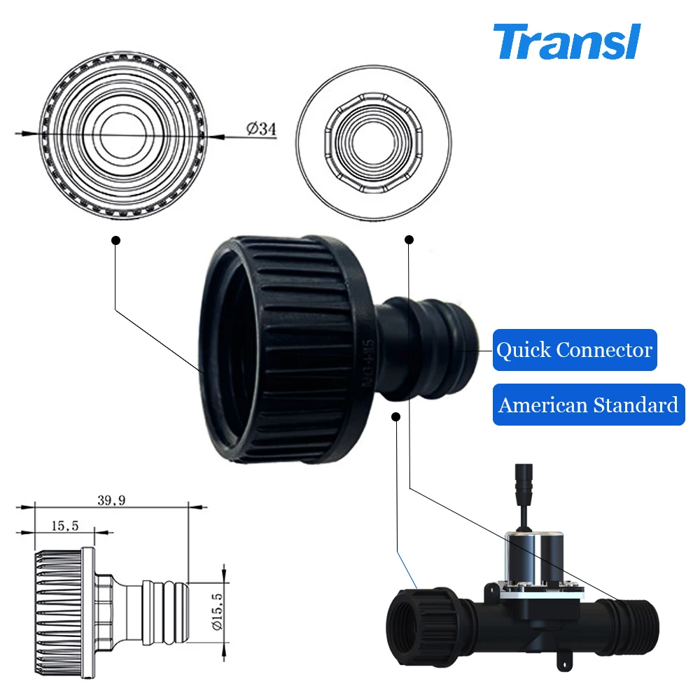 Pulse Latching Solenoid Valve DC3v 12 Volt 24v Dc Plastic Wifi Smart Water Solenoid Valve for Water Controller