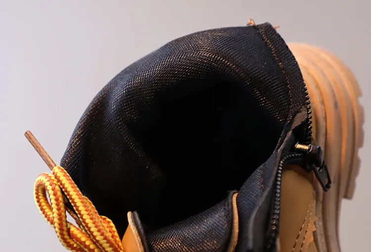 New Children's Short Boots Girls Boys Sports Shoes Warm Winter Kids Short Boots Artificial Leather Shoes