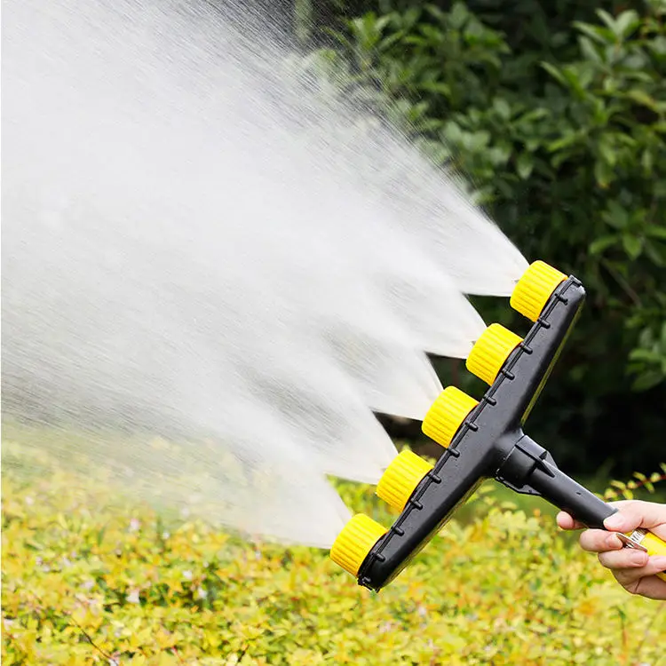 Professional Manufacturer Multifunction 3 4 5 6 Head 360 Degree Automatic Plastic Garden Sprinkler Nozzle