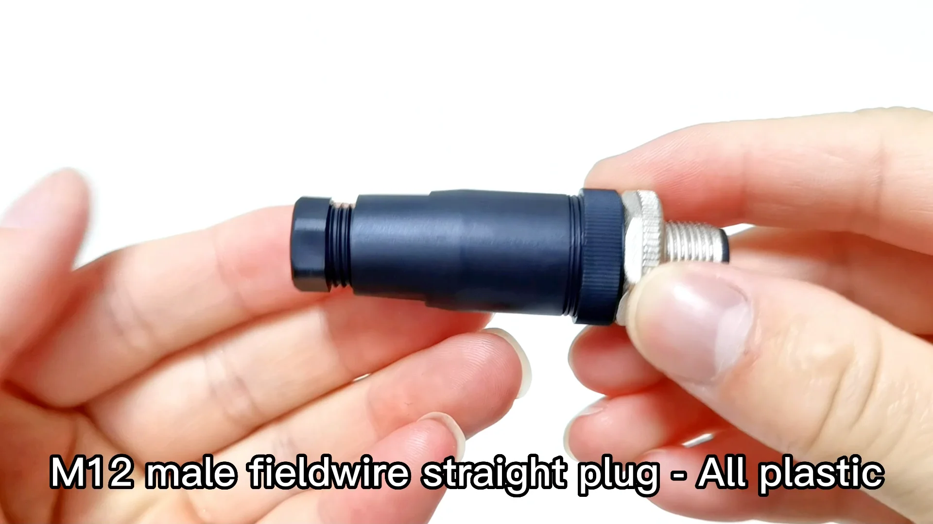M12 Straight Female Plastic Plug Screw Connection Fieldwire Pg7